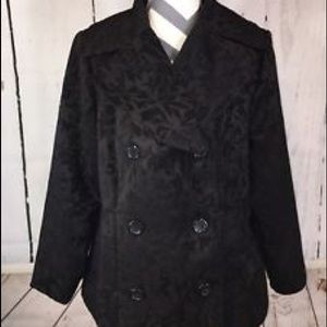 Black double-breasted jacket